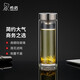 希諾（HEENOOR）玻璃杯男女士雙層加厚大容量家用水杯簡約高檔杯子商務(wù)泡茶杯 XN-1029本色-360毫升