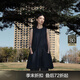 JNBY/江南布衣25夏新品連衣裙無袖牛仔異形圓領(lǐng)寬松5P5G10650 991/牛仔藏青 L