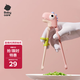 babycare兒童筷子寶寶硅膠訓(xùn)練筷嬰幼兒餐具專用筷 恐龍練習(xí)筷維爾粉