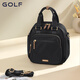 高爾夫（GOLF）雙肩包女時(shí)尚單肩斜挎包女大容量手提包書(shū)包防潑水旅行背包女 優(yōu)雅黑