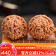 妍韻珠寶精品45-46mm四座樓獅子頭文玩核桃特大盤玩把玩件麻核桃男女士款