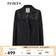 PORTS寶姿 商場同款新品女裝百搭鏤空西裝夾克LL8J018KWN015 黑色 M (6)