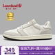 楓葉（leaveland）男鞋夏季新品復(fù)古英倫風(fēng)真皮休閑皮鞋男透氣小白鞋防滑板鞋子男 情侶款-白灰色（皮鞋碼） 41 (255mm)
