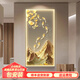 水云嵐玄關(guān)墻裝飾畫(huà)入戶(hù)正對進(jìn)門(mén)走廊過(guò)道墻壁掛畫(huà)新款高端大氣帶LED燈 【九魚(yú)俊山-A款】現做高精晶瓷 【80*160】適用寬度1~1.3米 【鋁合金框】不帶燈
