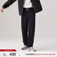 Levi's李維斯男士568寬松直筒黑色簡約美式懷舊休閑復古牛仔長褲 黑色 34 (32)