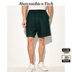ABERCROMBIE & FITCH男裝25夏新款美式復(fù)古百搭松緊腰寬松五分褲休閑短褲KI128-5048 橄欖綠 L (180/86A)