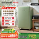 小吉復古冰箱121升單門小冰箱高顏值彩色奶油風租房小型家用冰箱迷你冷藏冷凍一體客廳冰箱奶酪白Pro 121Pro橄欖綠