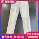 酷奇國際一線(xiàn)品牌歐洲站2025夏季新款男士破洞百搭燙鉆字母補丁長(cháng)褲修 淺灰色 原版高品質(zhì)燙鉆 S 28 90斤-100斤