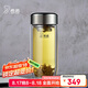 希諾抗菌玻璃杯雙層透明水杯男高檔泡茶杯子XN-1927珠光本色 410mL