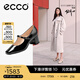 愛步（ECCO）七夕禮物 瑪麗珍鞋女鞋 25年倪妮同款高跟鞋淺口單鞋 型塑290963 黑色29096301001 36