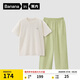 蕉內(nèi)棉棉305H女士睡衣睡褲春夏季純棉100%棉短袖情侶家居服夏天可外穿