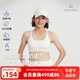 愛慕兒童百搭小奶皮少女發(fā)育內(nèi)衣一階中長背心二階短背心三階交叉美背文胸 三階段-白AJ115E093 165
