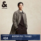 杰克·瓊斯（JACK&JONES） 秋冬寬松舒適潮加棉靜奢風(fēng)長(zhǎng)款風(fēng)衣外套棉服棉衣夾克男224309011