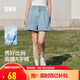 森馬（Semir）牛仔褲女寬松短褲chic百搭2025夏季高腰A字褲甜酷風(fēng)109325122001