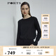 PORTS寶姿 商場同款新品女裝針織長袖圓領(lǐng)套頭衫LL8K407KXE019 黑色 L