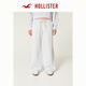 HOLLISTER25春夏baggy慵懶歐若風(fēng)運(yùn)動(dòng)衛(wèi)褲長褲女裝KI347-5022 淺灰色 M (74A)短版