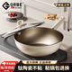 Gravenberch德國(guó)有鈦無(wú)涂層平底鍋家用新升級(jí)炒菜不粘鍋燃?xì)庠铍姶艩t通用炒鍋 30cm有鈦新升級(jí)炒鍋 30cm