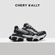 CHERY KALLY[黃奕/侯明昊同款]厚底增高女鞋經(jīng)典休閑運(yùn)動(dòng)老爹鞋4009 黑色 39