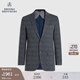 布克兄弟（BrooksBrothers）男士25早秋新款復(fù)古格紋針織西裝外套 0002-灰色格紋 44 44RG