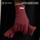 玖慕（JIUMU）羊絨保暖手套女秋冬季女士加厚羊毛毛線(xiàn)手套開(kāi)車(chē)騎車(chē)防寒手套