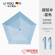 儷幽德國(guó)品質(zhì)碳纖維雨傘103g超輕傘加厚黑膠太陽(yáng)傘防曬傘羽毛折疊雨傘 碳纖維超輕103g-藍(lán)色 黑膠晴雨 6骨