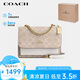 蔻馳（COACH）【品牌直供】KLARE女士小號(hào)印花風(fēng)琴包單肩斜挎包PVC配皮