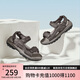 斯凱奇（Skechers）七夕禮物涼鞋男士夏季外穿運(yùn)動涼拖鞋透氣軟底休閑沙灘鞋204105