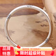 中國白銀999純銀手鐲梅花手工鏨刻古法復古足實心閉口國風素圈 9999足銀啞光梅花閉口手鐲約30g 60mm圈口