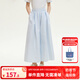 ELLE KIDS童裝 法式條紋闊腿裙褲女童夏季新款度假風(fēng)九分裙形褲子 藍條紋 160 （S）