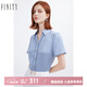 FINITY夏裝新款襯衫女 灰藍(lán)色 M
