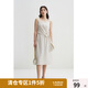 獨束大碼女裝時(shí)尚氣質(zhì)麻感套裝女2024夏季新品短外套連衣裙兩件套 裙子 XL (尺碼：3) (尺碼：3)