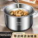 JCZS德國316不銹鋼豬油罐家用帶蓋調(diào)料罐廚房裝豬油油盆耐高溫食品級 316不銹鋼豬油桶提手帶蓋17cm