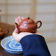 小謙山房矮梨紫砂壺宜興原礦優(yōu)質(zhì)朱泥中式孟臣小品壺小容量泡茶壺功夫茶具 灑金矮梨 120ml