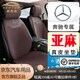 肯拓普奔馳E300L汽車坐墊亞麻夏季透氣四季通用GLC300 GLE GLS450 S級 咖色標(biāo)準(zhǔn)版/亞麻四季款/奔馳標(biāo)