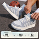 adidas ENTRAP美式校園風板鞋少年感復(fù)古籃球鞋男女阿迪達斯官方 銀灰/清澈灰/白色   40.5