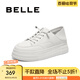 百麗（Belle）百搭上班小白鞋女商場同款運動休閑鞋B4K1DCM4預售 白色 38 (240mm)
