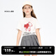 little MO&Co.5A抑菌 童裝女童純棉短袖印花t恤兒童上衣女男童洋氣 本白色2 160 160/76