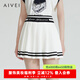 AIVEI欣賀艾薇夏季新A字小個子學(xué)院白色JK制服百褶短裙R0360133 白色 M