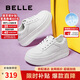 百麗七夕禮物簡(jiǎn)約厚底小白鞋25新款休閑增高板鞋B2597BM5 白色 38
