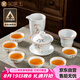 金鑲玉陶瓷功夫茶具整套蓋碗茶杯白瓷家用簡(jiǎn)約禮品盒高檔 節(jié)節(jié)蓋碗套裝