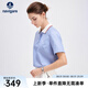 Navigare意大利小帆船時(shí)尚短袖T恤衫女士25夏季新款翻領(lǐng)體恤衫通勤POLO衫 航線藍(lán) XL