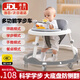 JOT TMM 嬰兒學(xué)步車寶寶學(xué)步車助步多功能防側(cè)翻嬰兒童手推車音樂玩具車 灰白色普通輪【音樂盤+玩具】