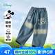 迪士尼寶寶（Disney Baby）童裝男童牛仔長褲經(jīng)典時尚休閑百搭款2025年春季新品 牛仔藍(lán) 130