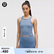 lululemon丨Ebb to Street 女士短款工字運動背心 LW1CJUS 水洗牛仔藍 線上專售 S /6