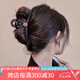 向晚 發(fā)夾發(fā)卡女復(fù)古法式山茶花抓夾女鯊魚夾高級(jí)感盤發(fā)發(fā)夾七夕禮物