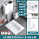 恒潔HEGII家用蹲便器陶瓷蹲坑明裝水箱套裝衛(wèi)生間便池大管道 23cm高/A款含水箱(帶彎后排水)