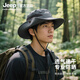 JEEP帽子男士夏季防曬防紫外線(xiàn)遮陽(yáng)帽戶(hù)外登山徒步釣魚(yú)太陽(yáng)帽漁夫帽 男款-深灰色【帽檐可折疊】 均碼 適用55-60cm