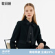 歌莉婭（GOELIA）小香風(fēng)套裝女冬季新款氣質(zhì)短外套半裙兩件套1C1CAB030 00B黑色 M