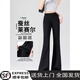 幻沐微喇褲女2025新款冰絲薄款萊賽爾夏季高腰修身黑色運動(dòng)馬蹄褲子女 黑色-加長(cháng)款 M 【建議體重95-110斤】