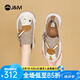 快樂瑪麗（J&M）樂福鞋女2025秋季新款松糕厚底增高復(fù)古兔子百搭簡約休閑鞋女鞋 卡其色 37 235mm (曬圖送20元紅包）